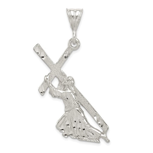 St. Andrew Cross Sterling Silver Pendant