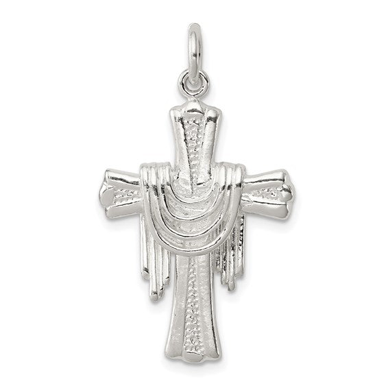 Draped Cross Sterling Silver