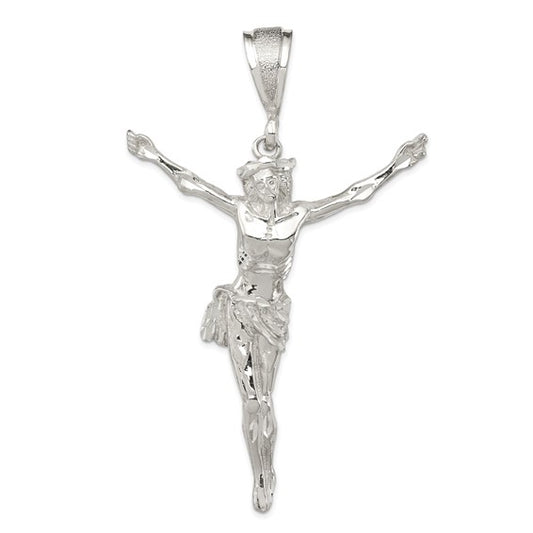 XL Hip Hop Sterling Silver Crucifix Pendant