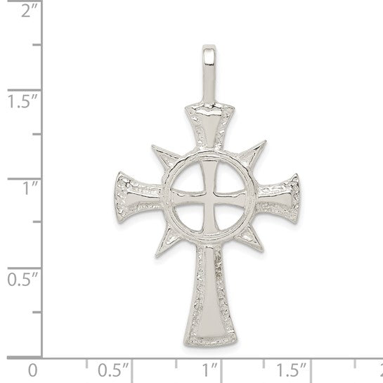 C Cross Sterling Silver Pendant