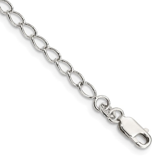 Sterling Silver Open Curb Chain/Bracelet