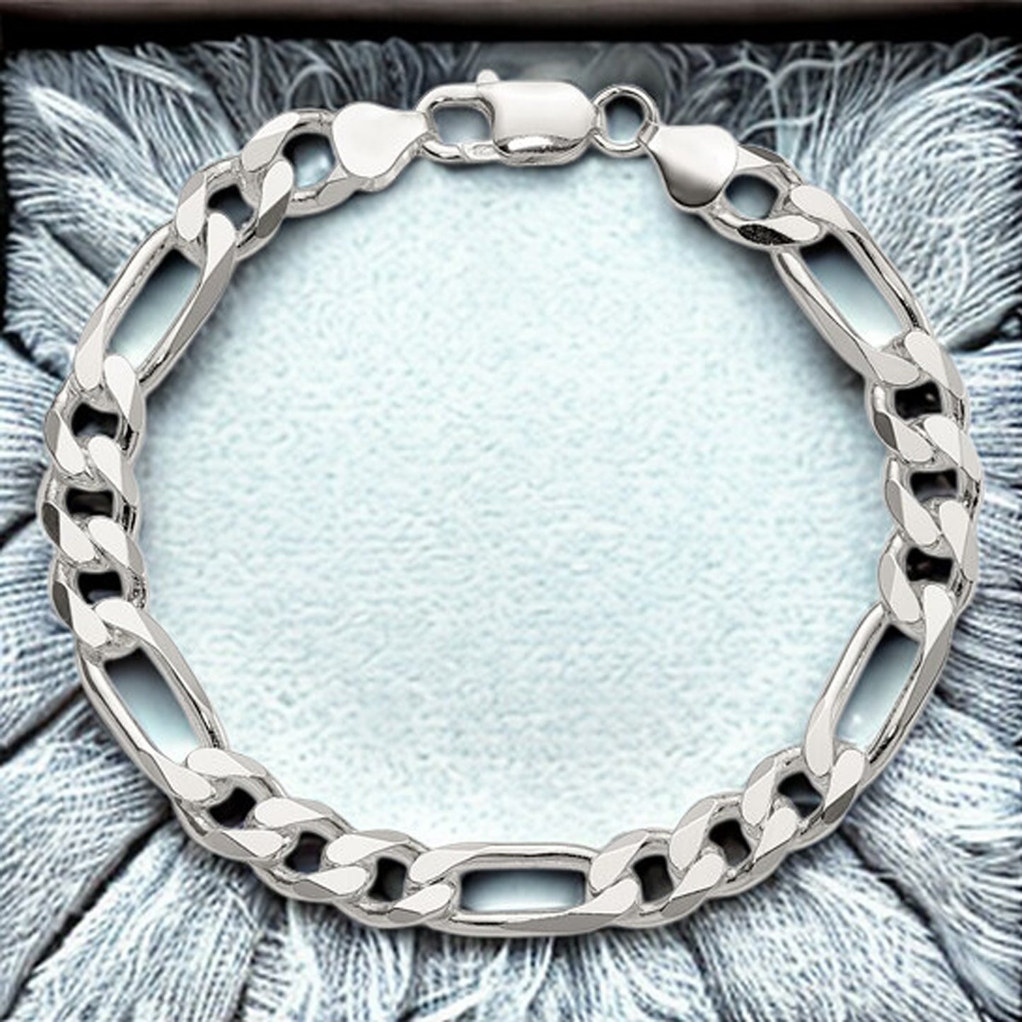 Sterling Silver Figaro Chain