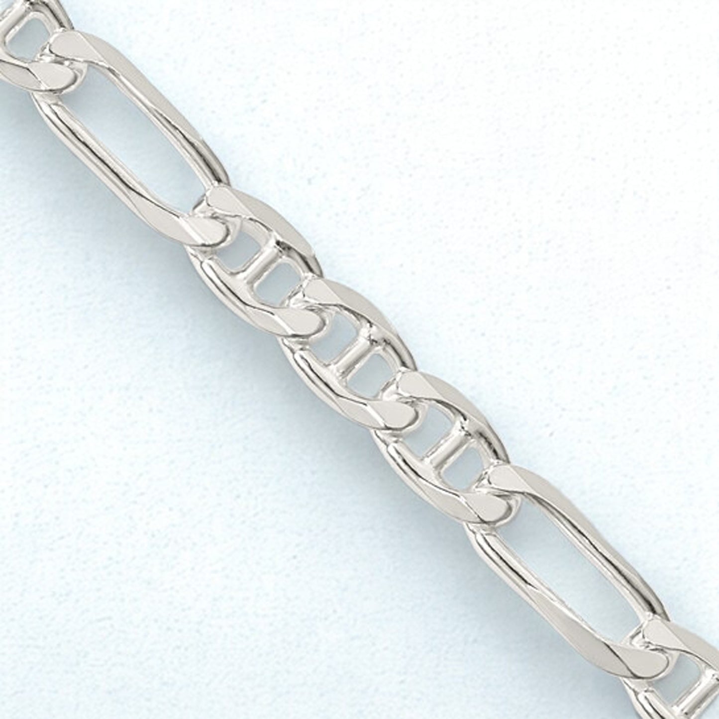 Sterling Silver Figaro Anchor