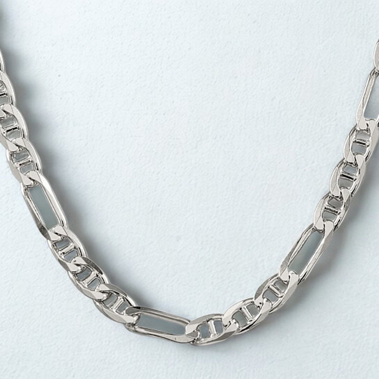 Sterling Silver Figaro Anchor