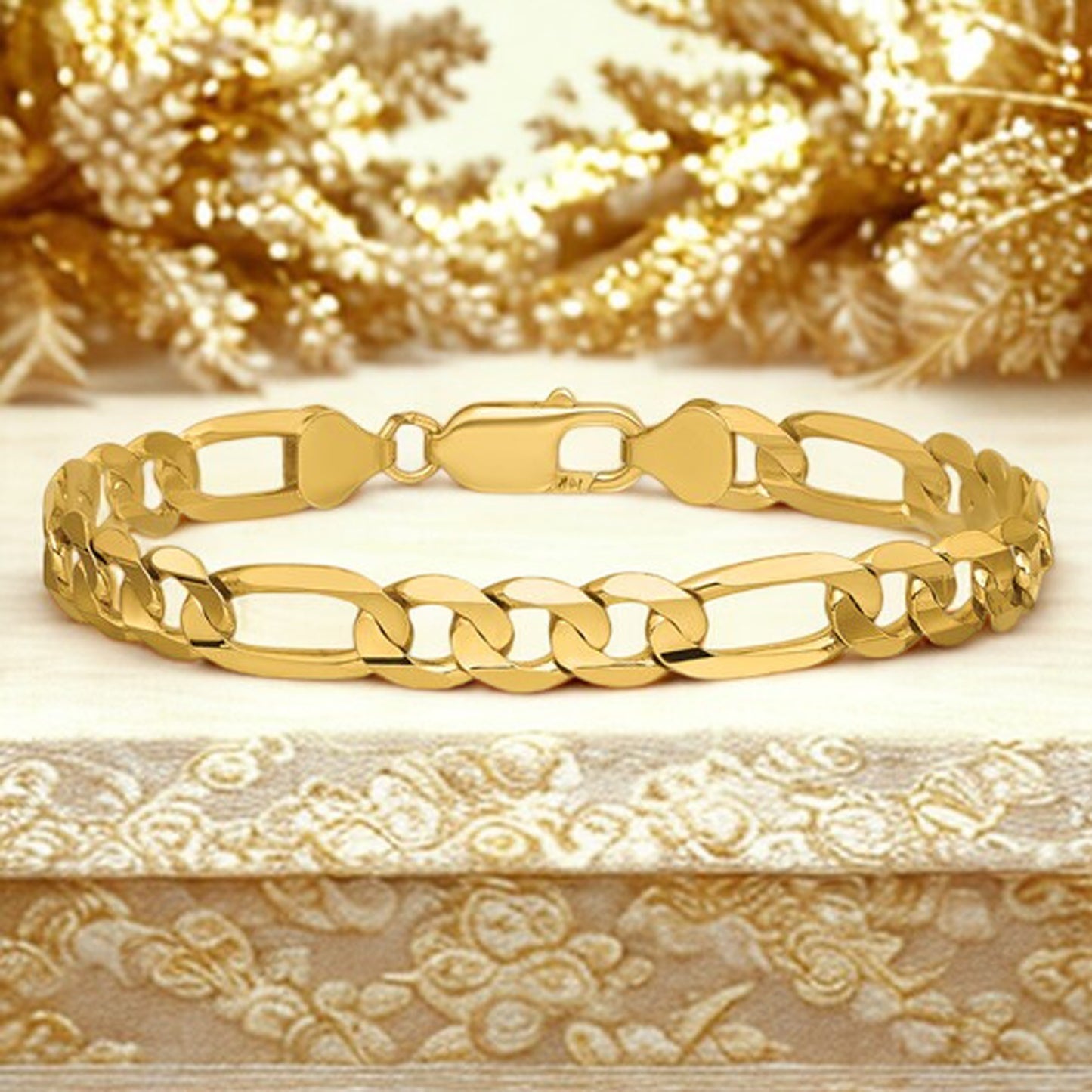 14K Figaro Open Concave