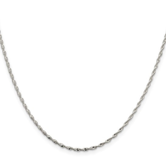 Sterling Silver Twisted Herringbone Chain