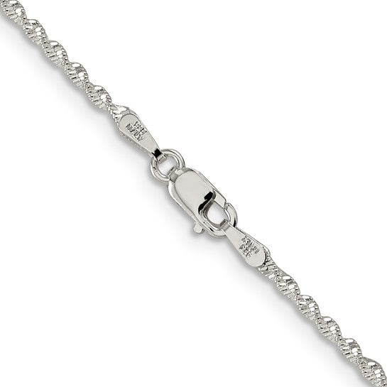 Sterling Silver Twisted Herringbone Chain
