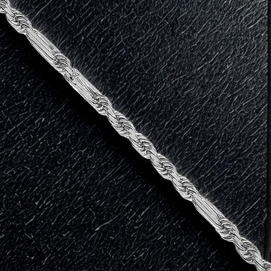 14K White Gold Milano Chain