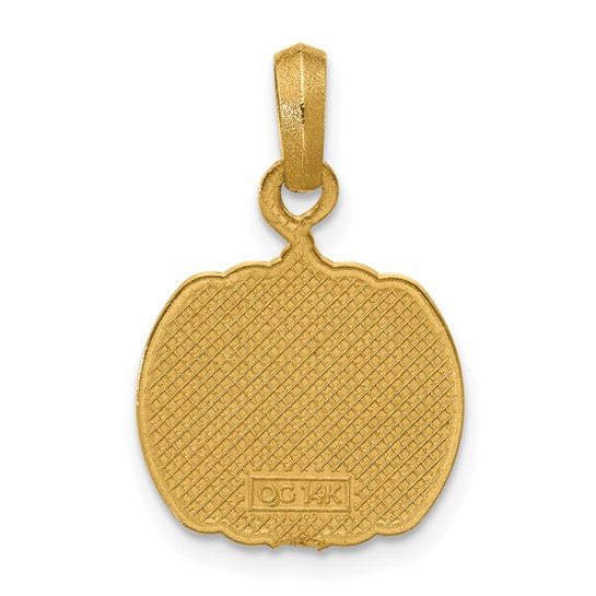 Pumpkin Jack O Lantern 14k Gold