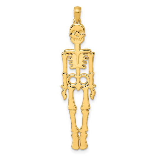 Skeleton 14K Gold Pendant