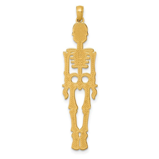 Skeleton 14K Gold Pendant