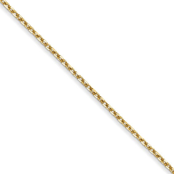 14K Yellow Gold Forzantine Cable Chain
